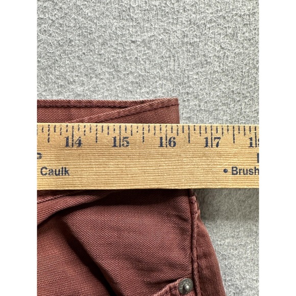 Levi's Men's Straight Jeans in Brick Red - Picture 8 of 13
